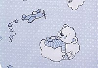 Sac de dormit copii 2.5 tog KidsDecor Ursuletul Martinica albastru din bumbac 130 cm - 2