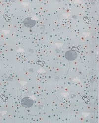 Sac de dormit copii 2.5 tog Sky Nap Blue din bumbac 110 cm - 2