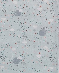 Sac de dormit copii 2.5 tog Sky Nap Blue din bumbac 140 cm - 2