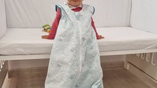 Sac de dormit copii 2.5 tog Sky Nap Blue din bumbac 70 cm