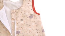 Sac de dormit copii 2.5 tog Sky Nap Pink din bumbac 140 cm