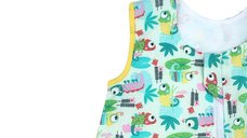 Sac de dormit copii KidsDecor 1 tog Tropical din bumbac 95 cm
