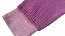 Sac de dormit cu picioruse 0.3 tog din muselina Lavender 80 cm