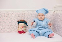 Sac de dormit cu picioruse KidsDecor 0.40.5 tog Stars in your eyes Blue 130 cm - 4