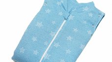 Sac de dormit cu picioruse KidsDecor 1.5 tog Stars in your eyes Blue 100 cm