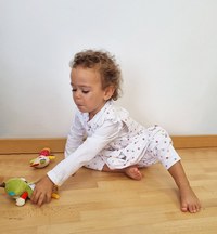 Sac de dormit cu picioruse KidsDecor 1 tog Starlight 70 cm - 4