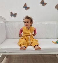 Sac de dormit cu picioruse KidsDecor 3 tog Golden Snuggle 70 cm - 5