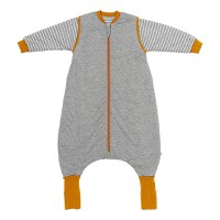 Sac de dormit cu picioruse si maneca lunga detasabila Gray Mottled Stripes 70 cm + manseta 2.5 Tog - 4