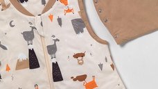 Sac de dormit cu picioruse si maneca lunga detasabila Mountain Animals 110 cm + manseta 2.5 Tog