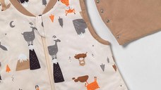 Sac de dormit cu picioruse si maneca lunga detasabila Mountain Animals 110 cm + manseta 2.5 Tog