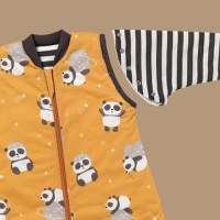 Sac de dormit cu picioruse si maneca lunga detasabila Panda 120 cm + manseta 1.0 Tog - 2