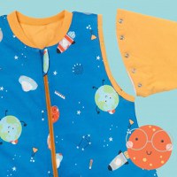 Sac de dormit cu picioruse si maneca lunga detasabila Space 70 cm + manseta 2.5 Tog - 1