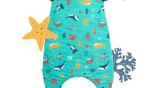 Sac de dormit cu picioruse si maneca lunga detasabila Under the Sea 110 cm + manseta 2.5 Tog