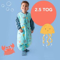 Sac de dormit cu picioruse si maneca lunga detasabila Under the Sea 80 cm + manseta 2.5 Tog - 2