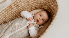 Sac de dormit din bumbac 0-4 luni Newborn Animale de Epoca Sky Blue Sleepee 2,5 tog