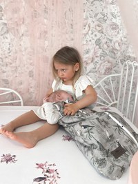 Sac de dormit din bumbac 0-4 luni Newborn Jungle Pink Sleepee - 1