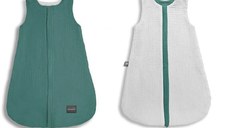 Sac de dormit din bumbac cu 2 fete 0-4 luni Ocean S Sleepee 1 tog