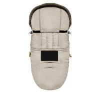 Sac de dormit impermeabil de iarna din plus cu umplutura fleece pentru carucior 105x48cm bej - 1