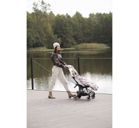 Sac de dormit impermeabil de iarna din plus cu umplutura fleece pentru carucior 105x48cm bej - 5