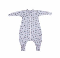 Sac de dormit Kidsdecor cu picioruse si maneci 2 tog Bunny Blue 110 cm - 7