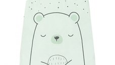 Sac de dormit KikkaBoo 6-18 luni Bear with me Mint,lungime 90 cm,grosime 1.8 tog