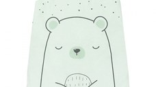 Sac de dormit KikkaBoo 6-18 luni Bear with me Mint,lungime 90 cm,grosime 1.8 tog