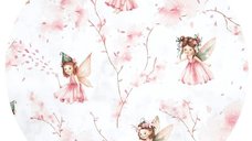 Sac de dormit MimiNu Fairy Pink, de iarna, din bumbac, cu fermoar, 70 cm, 0-6 luni, 2.5 tog