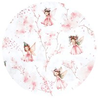 Sac de dormit MimiNu Fairy Pink, de iarna, din bumbac, cu fermoar, 70 cm, 0-6 luni, 2.5 tog - 1