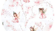 Sac de dormit MimiNu Fairy Pink, de iarna, din bumbac, cu fermoar, 70 cm, 0-6 luni, 2.5 tog