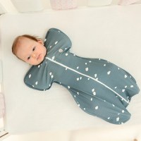 Sac de dormit nou-nascut Swaddle First Sleep 1 tog Cloudy Dreams 60 cm - 2