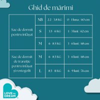 Sac de dormit pentru infasat Love to Dream Swaddle Up Roz S 3.5-6 kg 1 Tog - 1