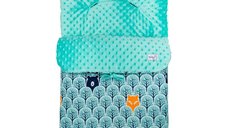 Sac de dormit universal Minky Forest 85 cm pentru copii