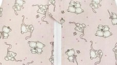 Sac de dormit vara 0.5 tog Loving bear pink 110 cm