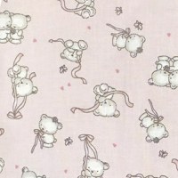 Sac de dormit vara 0.5 tog Loving bear pink 70 cm - 1