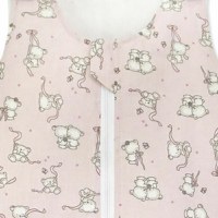 Sac de dormit vara 0.5 tog Loving bear pink 70 cm - 2