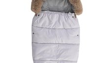 Sacul termic impermeabil Luxe Black Grey pentru carucior