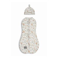 Saculet Swaddle pentru infasat nou nascut + caciulita First Step Forest Ivory Sleepee - 3