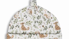 Saculet Swaddle pentru infasat nou nascut + caciulita First Step Forest Ivory Sleepee