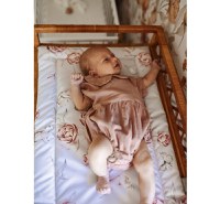 Saltea BabySteps pentru masa de infasat bebe impermeabila fata dubla Eucalipt - 2