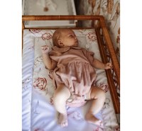Saltea BabySteps pentru masa de infasat bebe impermeabila fata dubla Eucalipt - 6