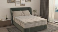 Saltea Bambus Super Confort Pocket Multilayer 90 x 200 x 25 cm cu Husa Matlasata