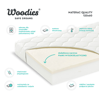 Saltea cu fata dubla spuma PUR si spuma HR husa delicata 3 staturi echipata cu margine anti-alunecare 140x70x9 cm - 2