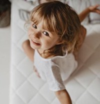 Saltea cu fata dubla spuma PUR si spuma HR husa delicata 3 staturi echipata cu margine anti-alunecare 140x70x9 cm - 5