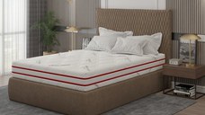 Saltea cu memorie Somnart Memory HypoallergenicMed Antibacteria 180 x 200 x 18 cm cu husa  detasabila