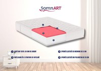 Saltea cu memorie Somnart Silver Relax 160 x 200 x 24 cm cu husa tricot silver - 2