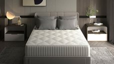 Saltea cu memorie Somnart Silver Relax 200 x 200 x 24 cm cu husa tricot silver