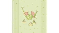 Saltea de infasat 80x50 cm cu intaritura - Ursuletii Somnorosi Verde