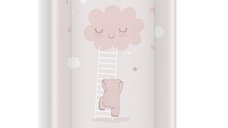 Saltea de infasat bebe cu intaritura 70x47,5 Klups 435 Walk in the Clouds Pink