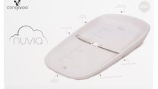 Saltea de infasat Cangaroo Nuvia din spuma EVA roz 69x44 cm, cu centura de siguranta si design portabil