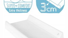 Saltea de infasat Ceba Baby Comfort Friends Forever 50x80 cm cu intaritura, grosime 3 cm, sistem anti-alunecare